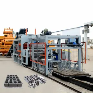 High Quality QT12-15 Automatic Hollow Block Making Machine for Sales Concrete Cement Machine De Brique in South Africa 12000 12T