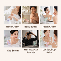 Pot vide en PP à large ouverture avec bouchon à vis de 50G/100G/120G/150ml pour crème hydratante, gommage corporel, masque capillaire et produits de beauté