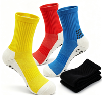 Chaussettes de sport antidérapantes multicolores en silicone avec soutien de la voûte plantaire et compression pour le ski, la randonnée, le trekking, l'escalade et la course en extérieur