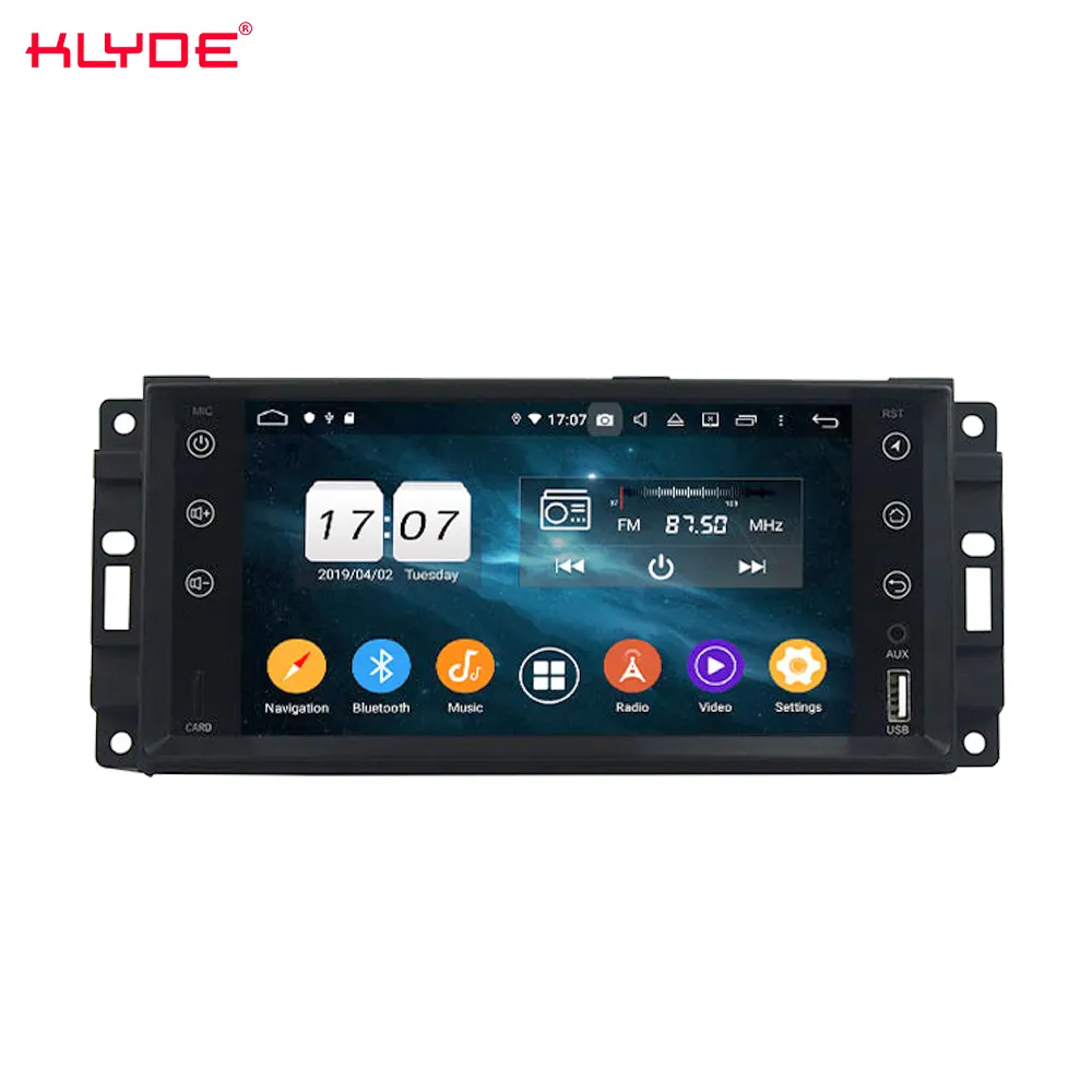 KLYDE 7นิ้วโรงงาน OEM รถสเตอริโอสำหรับ Chrysler 300C 2005 GPS วิทยุแบบ Multi-Touch Screen วิทยุรถยนต์สำหรับ Wrangler