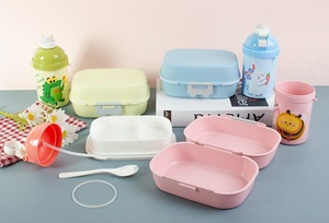 Fiambrera para niños de diseño moderno de gran oferta de fábrica con botella de agua, fiambrera escolar para niños y juego de botellas de agua - Product Image 2