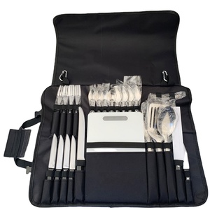 2020 Hot 25PC Dụng Cụ Nhà Bếp Túi Thiết Lập Ngoài Trời Nấu Ăn Dao Dao Dao Kéo Cho Cắm Trại BBQ Nướng Với Muỗng Dao Chopper Opener Kit - Product Image 1