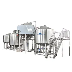 Équipement industriel de brassage de bière Grand équipement de brasserie 5000L