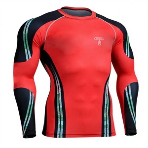 Wholesale <b>Compression</b> Gym <b>Men's</b> Muscle Fitness Wear T-<b>shirt</b> Sports Running Sportswear <b>Compression</b> <b>Shirts</b> <b>Men</b> Fitness Quick Dry - Product Image 1