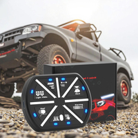Panneau de commutation 8 gangs Boîte de système de relais de contrôle de circuit universel Panneau de commande à distance sans fil rechargeable pour voiture