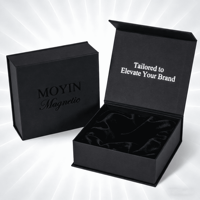 Edle Champagnerflöten-Magnetbox mit Schaumstoffeinlage und individuellem Logo für Kerzengläser