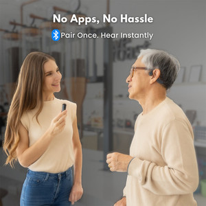 Kit Essenziale per l'Udito - Amplificatore Acustico Wireless con Conduzione Ossea - Product Image 4