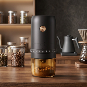 Electric Coffee Mill <b>Small</b> Rechargeable Usb Portable Handheld Burr Coffee Bean Grinder Portable Electric Coffee Grinder - Product Image 1