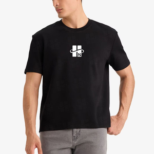 T-shirt de sport pour homme personnalisé de haute qualité, extensible, anti-transpiration, coupe classique, impression sérigraphique, tissu tri-mélange - Product Image 2