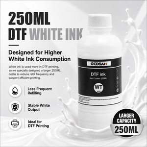 ชุดหมึก DTF 70 มล. 250 มล. CMYK สีขาว ชนิดน้ำ สำหรับเครื่องพิมพ์ตั้งโต๊ะ พิมพ์แบบ Direct to Film ระบบถ่ายโอนความร้อน สำหรับโรงงานพิมพ์ดิจิทัล - Product Image 4