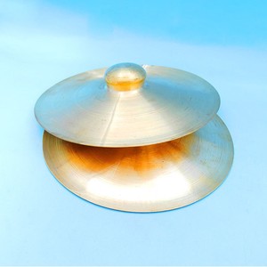 Wholesale Pair Pack Solid Brass Hand Crash Cymbals Orff Percussion Instrument Kids Early Rhythm Ensemble Educational <b>Musical</b> Toy - Product Image 2