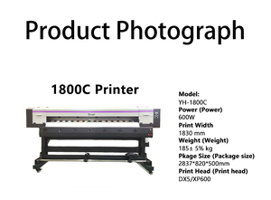 Imprimante jet d'encre grand format XTEK 1800C, 1,8 m de large, impression de bannières extérieures, traceur numérique haute vitesse, interface USB, en stock - Product Image 4