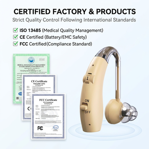 Aide auditive analogique rechargeable BTE, amplificateur de son pour les personnes âgées, les seniors, les adultes, vente en gros en usine, approvisionnement en vrac - Product Image 2