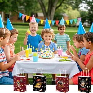 Lot <span class=keywords><strong>de</strong></span> 12 sacs cadeaux pirates, sacs <span class=keywords><strong>de</strong></span> fête, petits sacs <span class=keywords><strong>de</strong></span> friandises, sacs <span class=keywords><strong>de</strong></span> bonbons, sacs <span class=keywords><strong>de</strong></span> gâteries pour garçons, anniversaire, baby shower, Halloween - Product Image 6