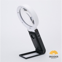 TH-7018A LED Illuminated Magnifier Folding Handheld Standing Magnifying Glass for Reading Repair Craft