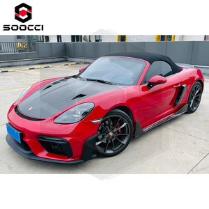 PP Chất Liệu Cập Nhật Spydes Khung Kit Đối Với Porsche 718 Cayman Boxster 982 Phía Trước Scoop Bumper Lip Cánh Hoa Phía Sau Khuếch Tán Spoiler - Product Image 5