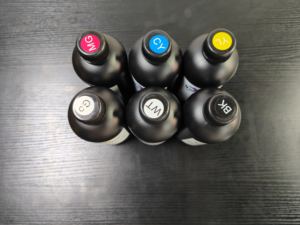 Imprimante UV pour encres d'impression souples compatibles XP600 F1080 I1600 I3200 L800 têtes d'impression 500ML vernis blanc par bouteille 1000ML - Product Image 5