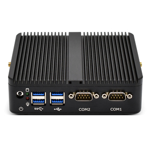 Không Quạt Mini PC Celeron n4100 N100 Dual lans 2xrs232 Com HD <span class=keywords><strong>VGA</strong></span> 4xusb3.0 Wifi Win 10 Pro Key Linux Mini kinh doanh Máy tính để bàn Tiny PC - Product Image 6