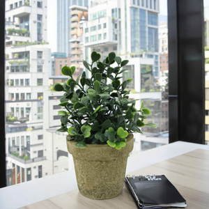 Sanbao <span class=keywords><strong>mini</strong></span> nhân tạo Milan chậu cây, 13.5cm cao cây xanh trang trí cho văn phòng trong nhà nhà Tabletop hiển thị - Product Image 4