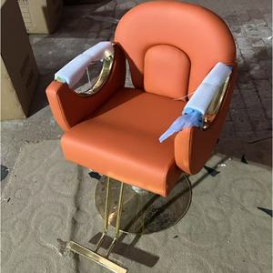 Sillón de Barbería Sober 2025, Silla de Peluquería de Acero Inoxidable Dorado, Silla Elevadora para Permanente, Taburete de Corte para Estilista - Product Image 1