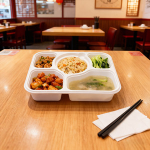 Wholesale Disposable Leak-Proof PP Food Container Tamper Evident Microwave Safe Multi Compartment for Salad Catering Takeaway - Product Image 6