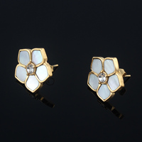 Bracelet en acier inoxydable à cinq feuilles avec fleur pétale sur mesure