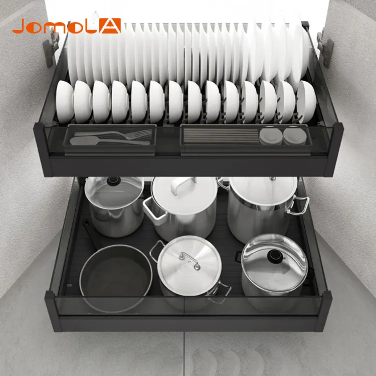 Promotional kitchen cabinet pull out pantry storage organizer