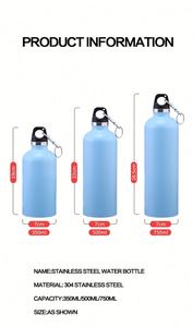 Botellas de Agua de Aluminio para Ciclismo, Personalizadas con Logotipo, al por Mayor, de 400ml, 500ml, 600ml, 750ml y 1000ml, Sublimables - Product Image 2