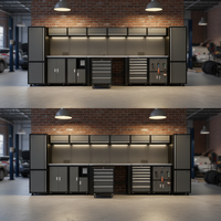 Gabinetes de herramientas modulares de servicio pesado Estaciones DE TRABAJO DE GARAJE Gabinete de almacenamiento con organizadores de herramientas integrados y sistemas de almacenamiento duraderos
