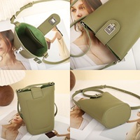 Sac bandoulière mini messager rétro en cuir véritable pour femme, sacoche de téléphone portable, fabrication ODM&OEM 2026