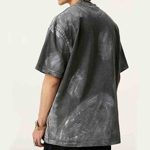 Camiseta de algodón de peso pesado con diseño personalizado de ropa de fabricante, camiseta de gran tamaño lavada con pinturas Retro al por mayor - Product Image 5