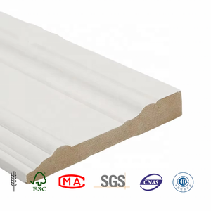Plinthes en <span class=keywords><strong>MDF</strong></span> blanc apprêté de conception moderne, moulures de plinthes, moulures murales, plafonds en bois rainurés, panneaux muraux décoratifs en pin apprêté - Product Image 3