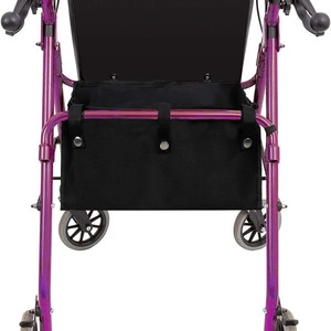Sac suspendu pour fauteuil roulant, panier de rangement noir 37x23x17cm pour accessoires de poussette - Product Image 3