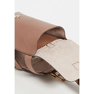 Aangepaste Lederen Water Bottle Carrier Houder Schouderriem Mobiele Telefoon Zak Fles Holster - Product Image 5