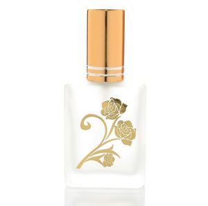 Botella de agua perfumada de 15 ml, botella de spray de vidrio esmerilado de alta calidad, botella de agua perfumada dorada con tapa de rosca. - Product Image 5