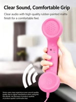 Auricular Retro de Plástico para Teléfono con Conector Tipo C para Teléfonos Móviles, Modelo TT-1, Receptor de Llamadas