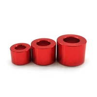Bouton et douille en aluminium de tournage CNC pour voiture, pièces anodisées colorées de haute qualité