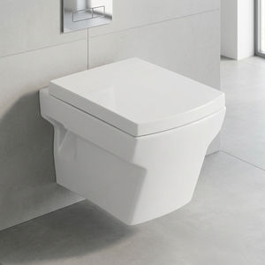 Toilette murale en céramique toilette murale toilette intégrée salle de bain toilette à chasse d'eau - Product Image 2