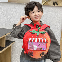 Nouveau Sac à Dos Scolaire Printemps 2026 pour Maternelle, Motif Fraise, pour Garçons et Filles