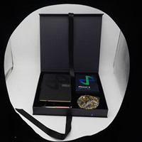 Coffret Cadeau de Remerciement pour les Enseignants (Thanksgiving et Remise de Diplôme) – Matériel en Papier de 2 mm d'Épaisseur avec Revêtement UV Avantageux – Comprend un Carnet, un Journal Intime, un Stylo et un Clé USB