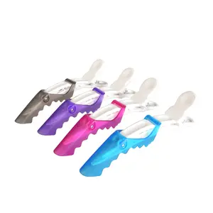 Wholesale 10ピース/バッグColorful Plastic Strong Hold Fixing Tool Accessories Clamps Alligator Hair Clips For Salon