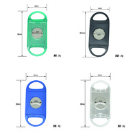 Ciseaux à cigares en plastique transparent à double lame JUJI, accessoires pour le tabac