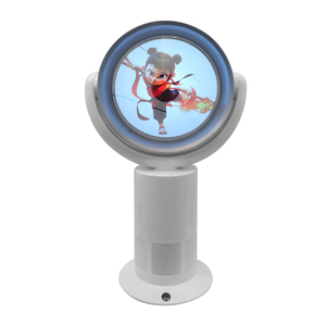 <span class=keywords><strong>2025</strong></span> mới nhất 3D Holographic chiếu ứng dụng di động điều khiển không khí lưu thông không cánh bảng Fan advisement Máy nghe nhạc - Product Image 3