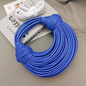 Sacs à main pour femmes Viviblook Z106BG01, sacs en nouilles tissés à la main, nœuds en corde, design luxueux, pochette de soirée - Product Image 6