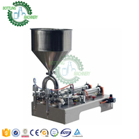 Sistem Pengisian Ulang Viscous Pneumatik Semi Otomatis untuk Sampo, Sabun Mandi, Pasta Gigi, Sachet, Pouch, Nozzle Tunggal/Ganda dengan Mixer