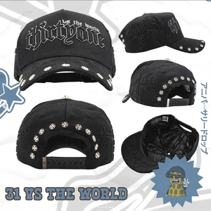 หมวกแก๊ป Gorras El Barbas ปักลาย Rich Forever หมวกเบสบอลผ้าหนังกลับ 5 ชิ้น ทรงโค้ง ปีกโค้ง สไตล์วินเทจ หมวกหนวดเครา ของแท้ ขายส่ง - Product Image 2