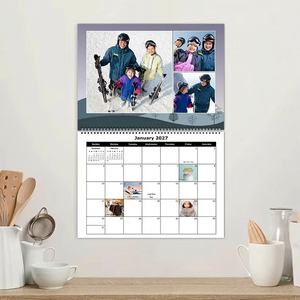 Calendario da Parete Personalizzato 2026 2027 Stampato a Colori con Rilegatura a Spirale, Calendario da Tavolo per Casa e Ufficio - Product Image 3