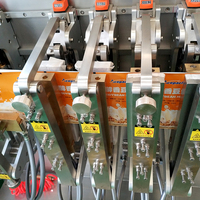 Machine d'emballage horizontale automatique haute vitesse ISO9001 pour le remplissage de sachets de boissons et d'aliments, avec étiquetage de films Doypack à bec verseur supérieur
