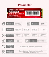 EAGET M.2 NVMe PCIE HDD Grosir Laptop 128GB 256GB 512GB 1TB 2TB Hard Drive SSD Solid State Drive