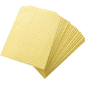Heavy-duty Hazchem Spill Management <strong>100</strong>% Polypropylene Yellow Chemical <strong>Absorbent</strong> <strong>Pad</strong> For Laboratory - Product Image 1